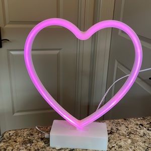 Heart neon sign